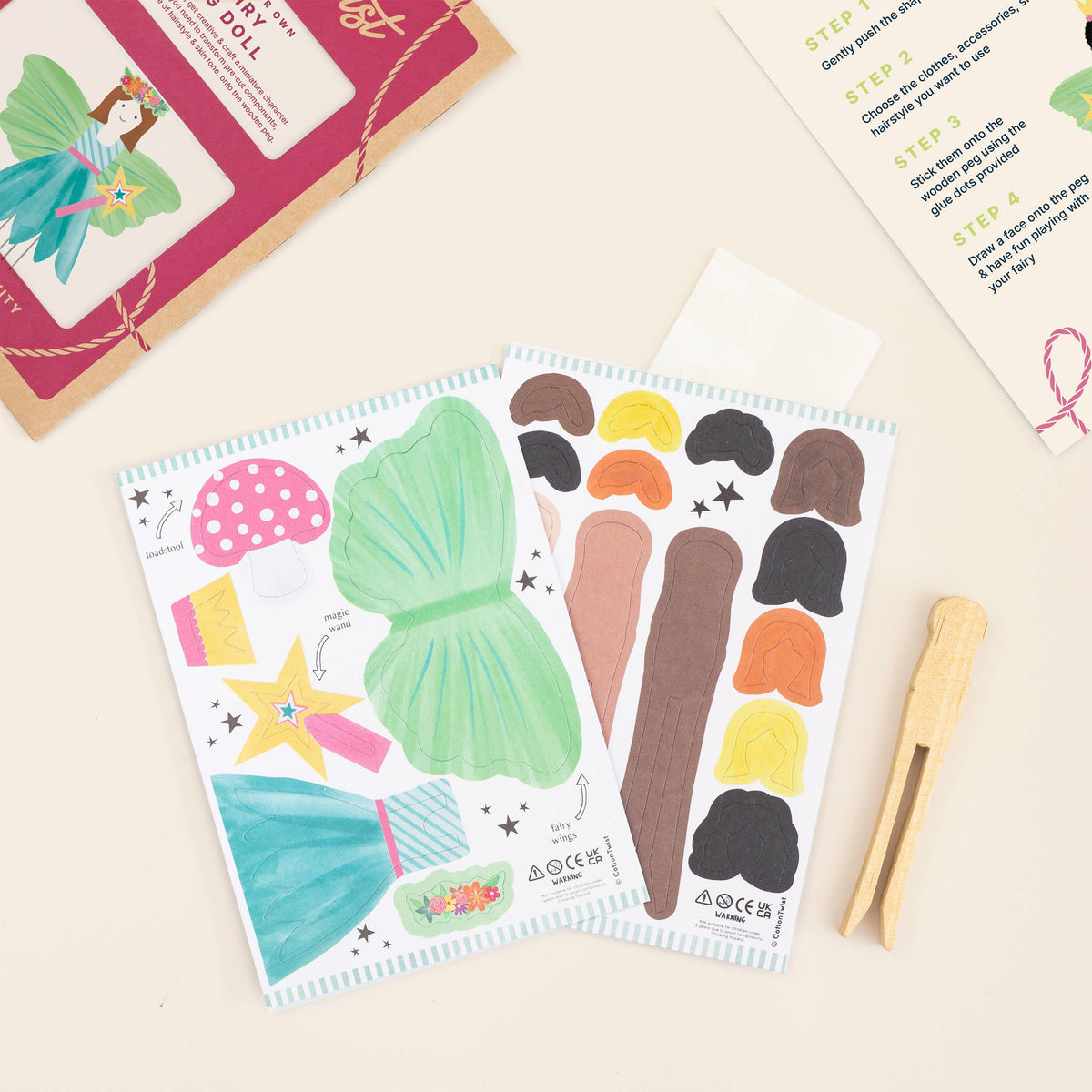 Make Your Own Fairy Peg Doll Kit