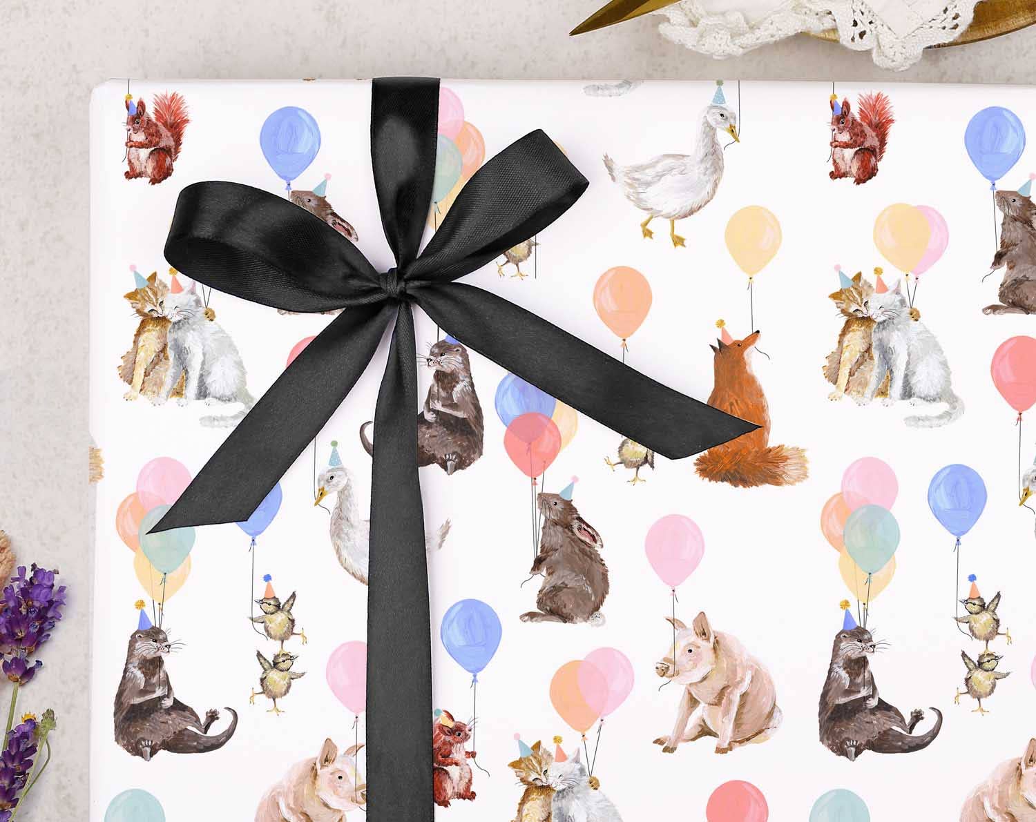 Animal Birthday Wrapping Paper
