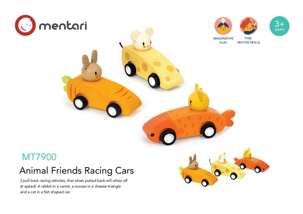 Mentari Animal Friends Racing Cars