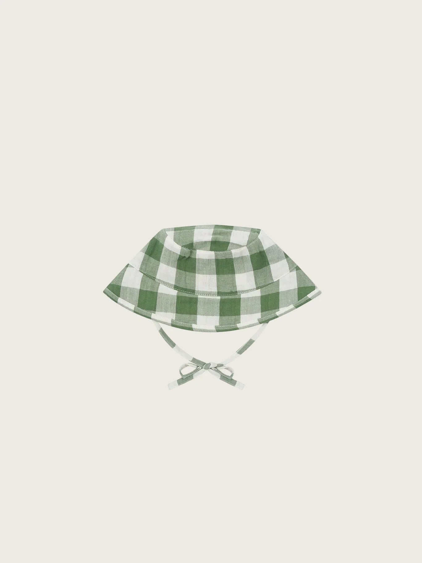 Organic Zoo - Dill Gingham Bucket Sun Hat