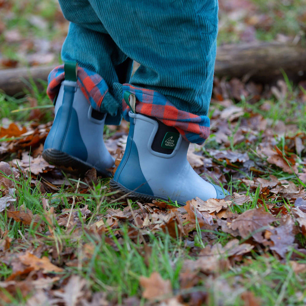 Little Green Radicals - Soft Blue Welly Boots