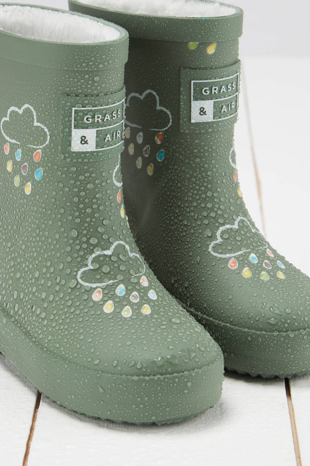 Khaki Green Colour-Changing Wellies