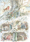 Advent Calendar Card - Rabbit Father Christmas
