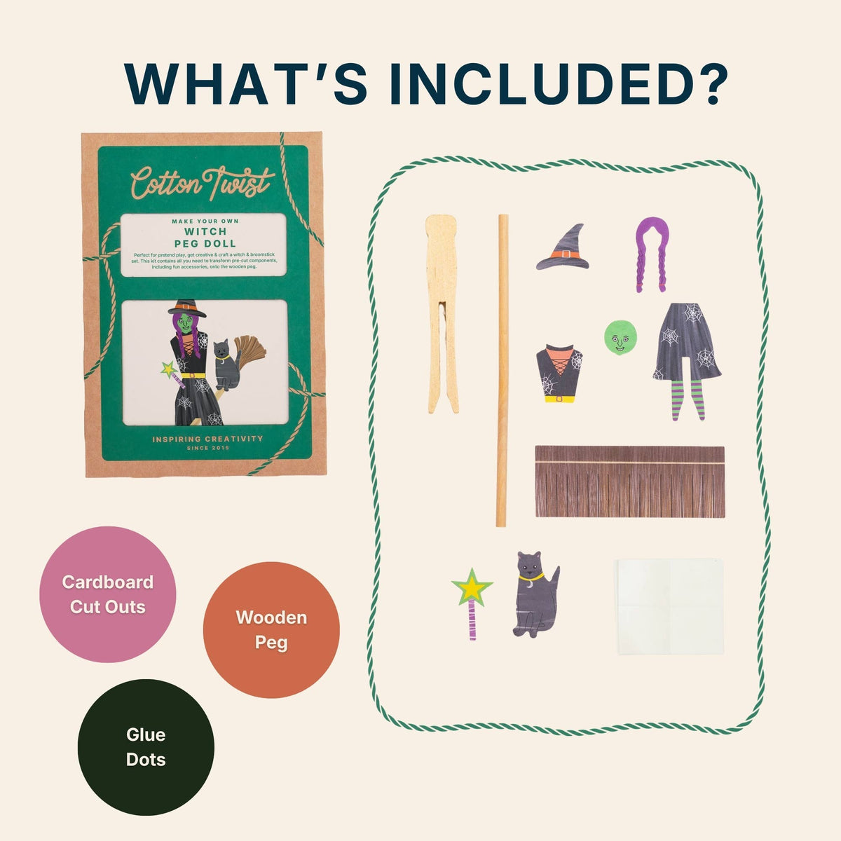 Make Your Own Witch Peg Doll