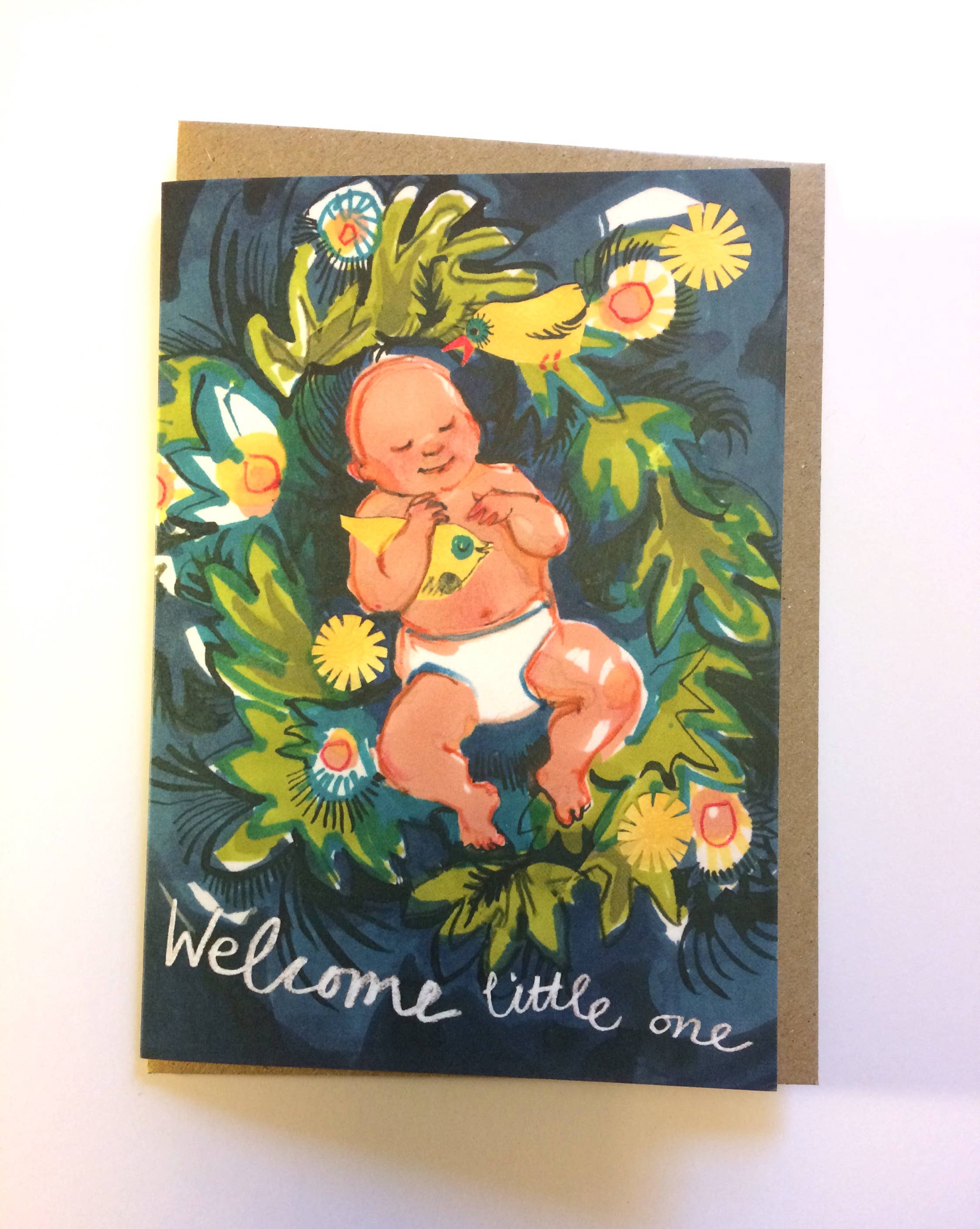 'Welcome Little One' Greetings Card