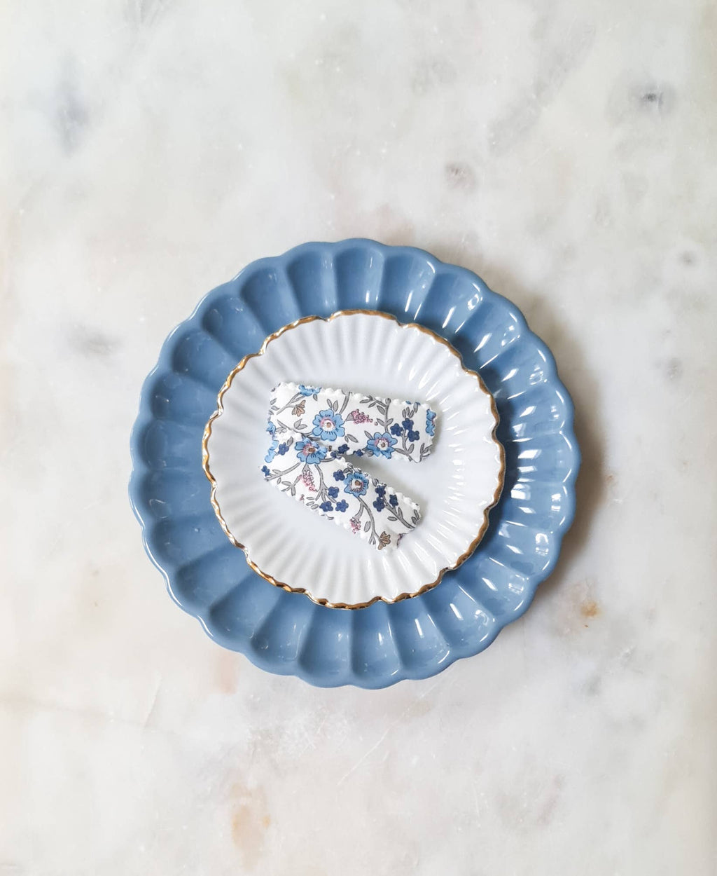 Almond Scallop Clips - Liberty Hannah Fay C