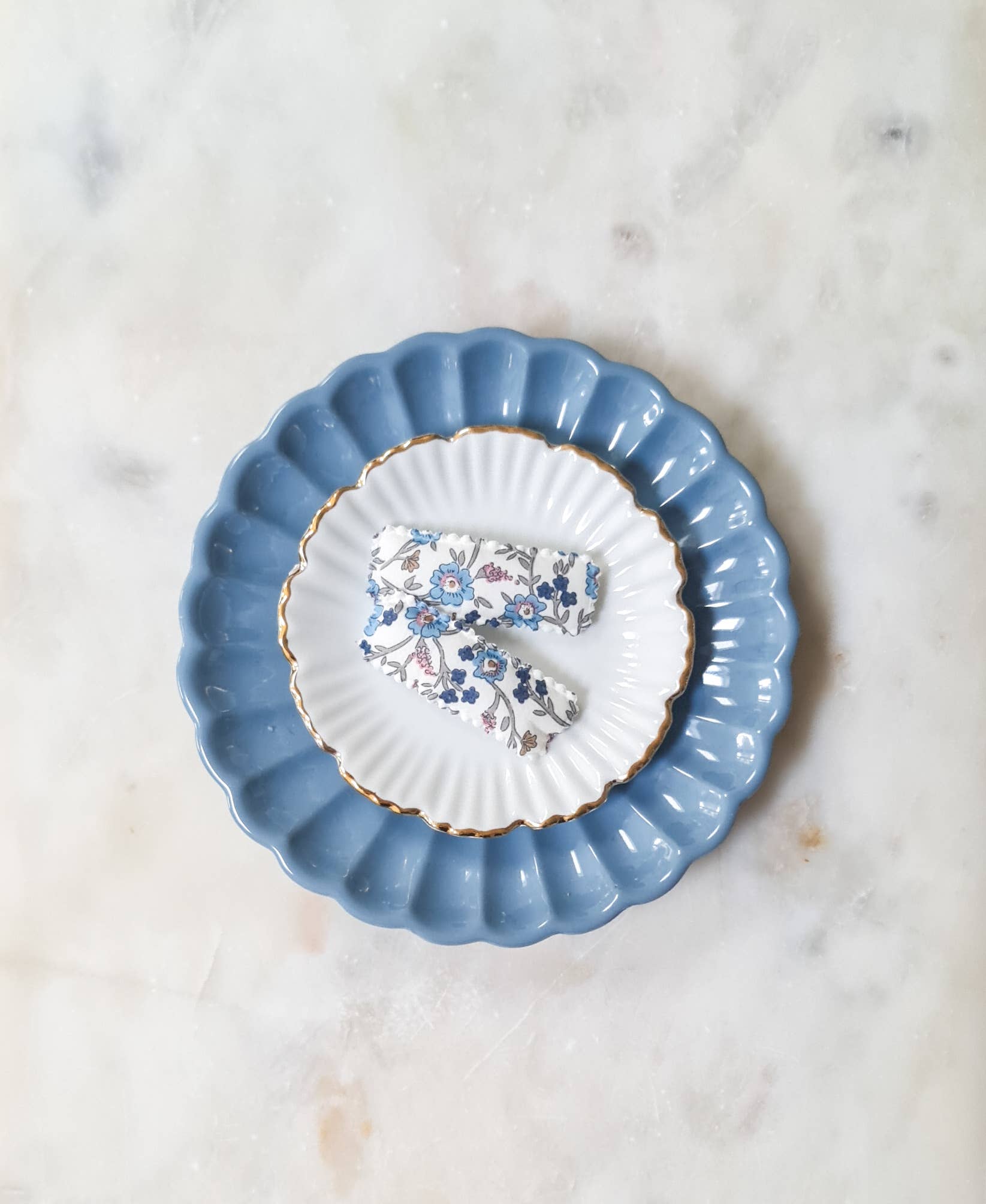 Almond Scallop Clips - Liberty Hannah Fay C