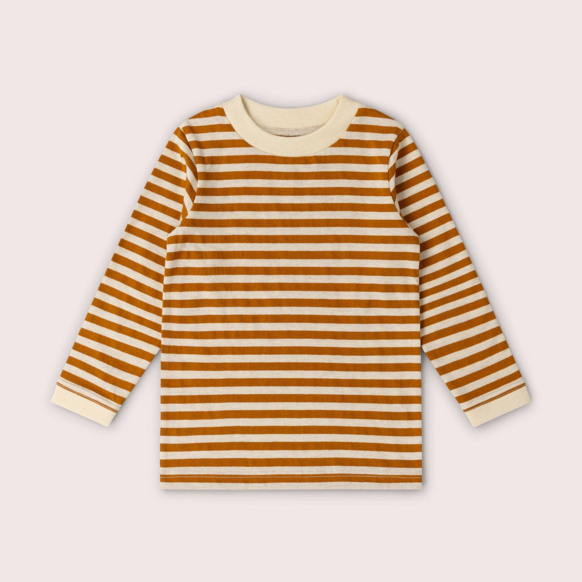 Little Green Radicals - Apricot Striped Long Sleeve T-Shirt