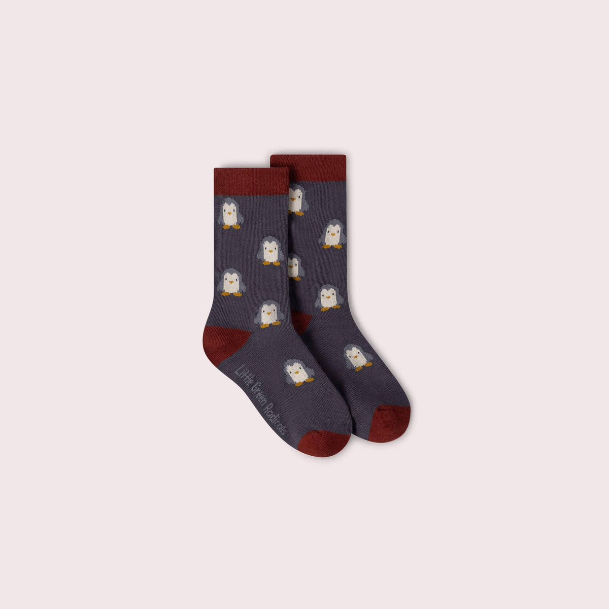 Little Green Radicals - Blue Penguins Ankle Socks (3 Pack)
