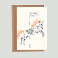 Unicorn Birthday Card.  : Naked