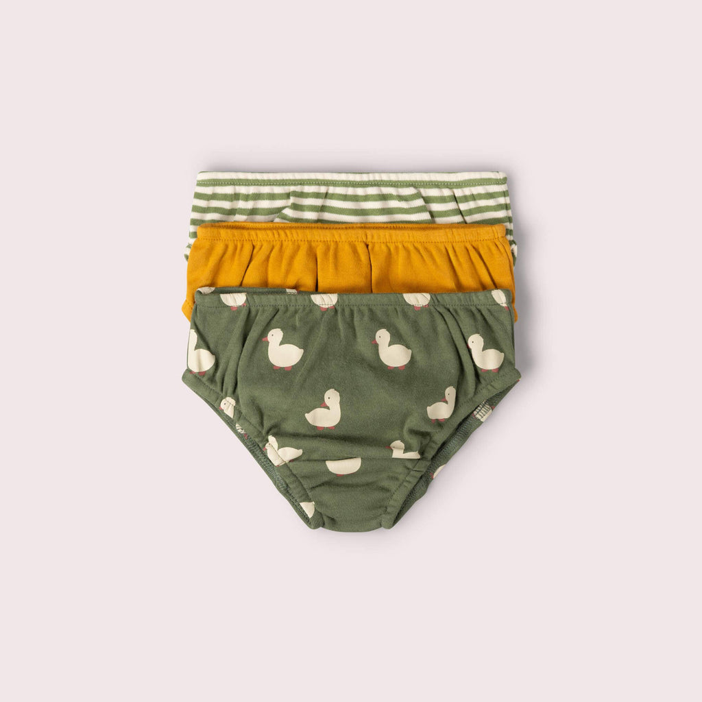 Little Green Radicals - Olive Ducks Organic Underwear