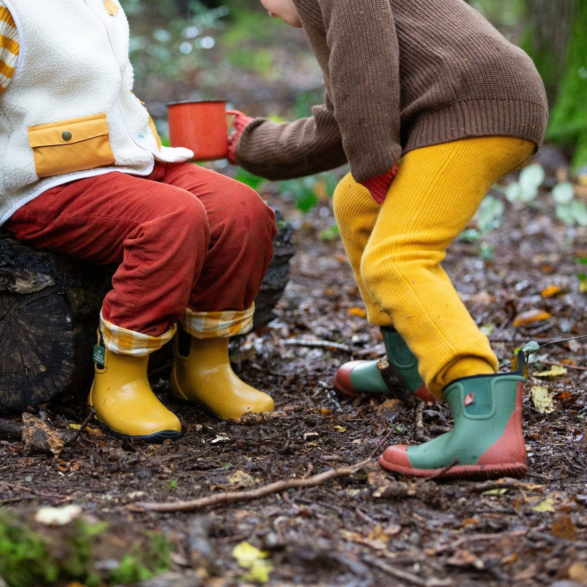 Little Green Radicals - Gold Welly Boots
