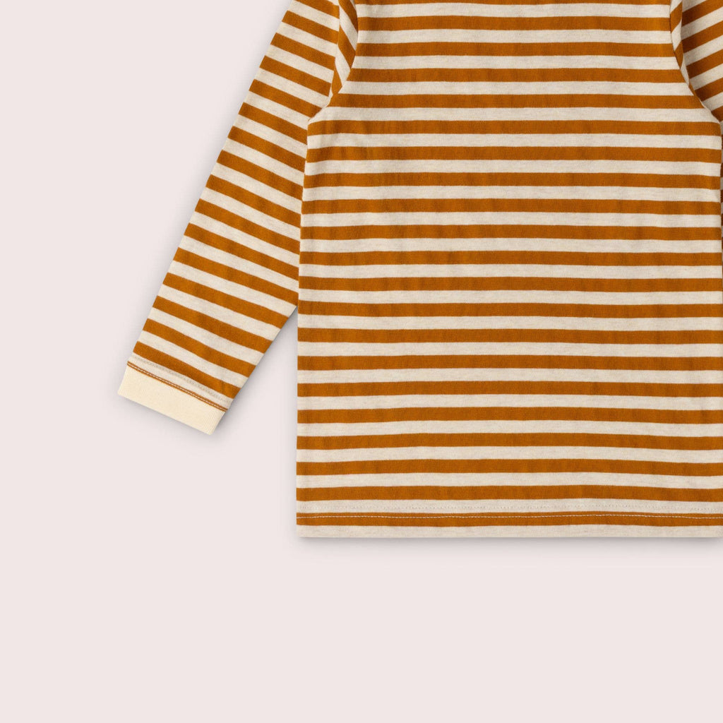 Little Green Radicals - Apricot Striped Long Sleeve T-Shirt