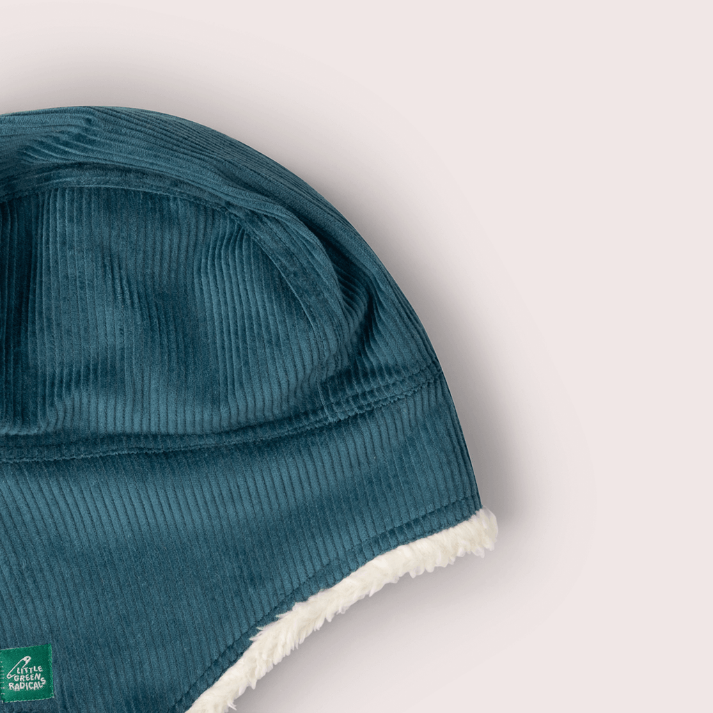 Little Green Radicals - Blue Sherpa Fleece Cosy Hat