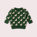 Little Green Radicals - Olive Ducks Snuggly Knitted Jumper