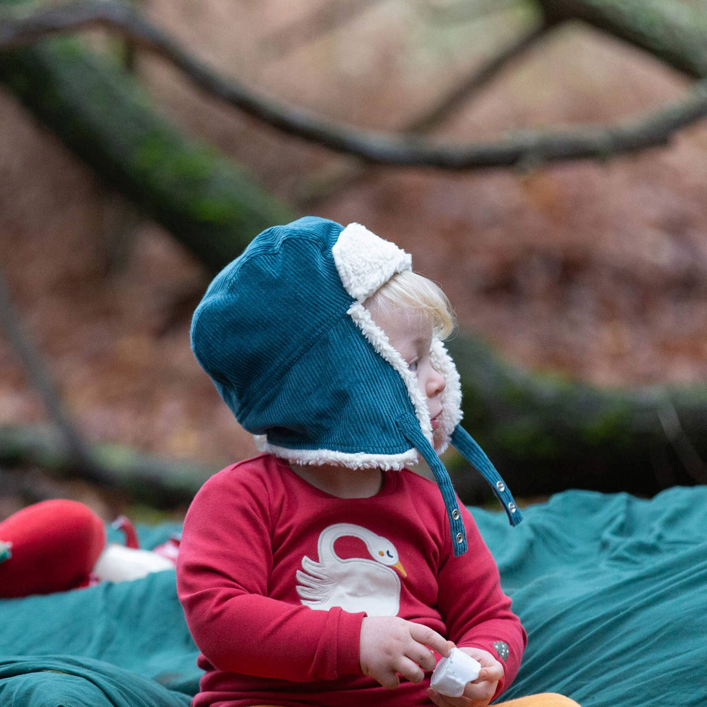 Little Green Radicals - Blue Sherpa Fleece Cosy Hat