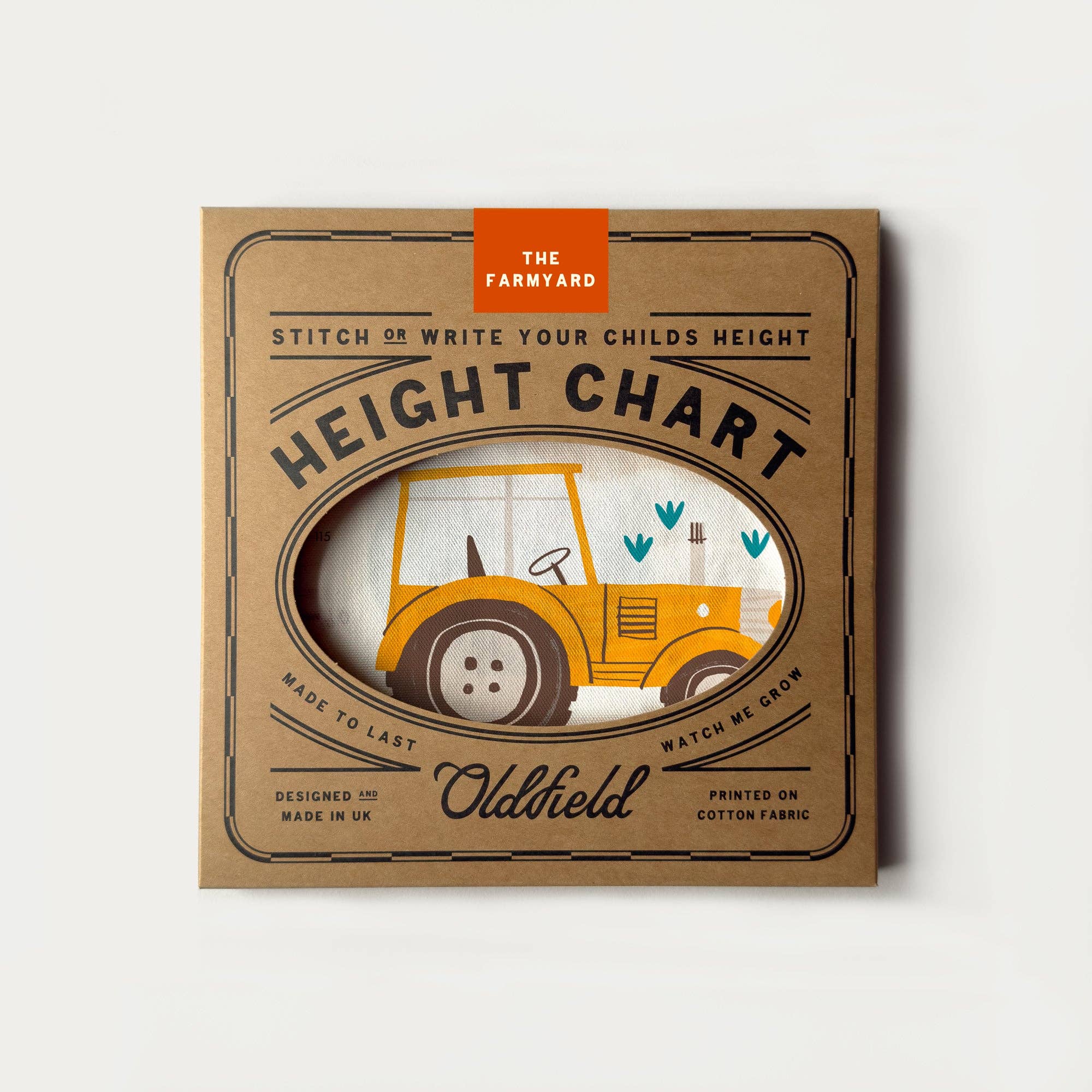 Farmyard Children's Fabric Height Chart