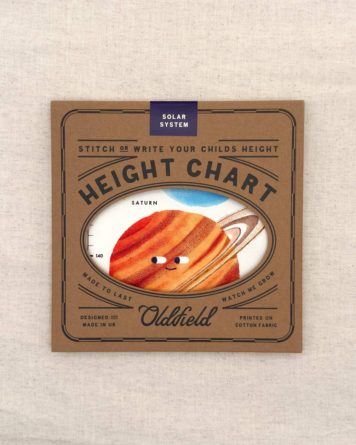 Solar System Children's Fabric Height Chart