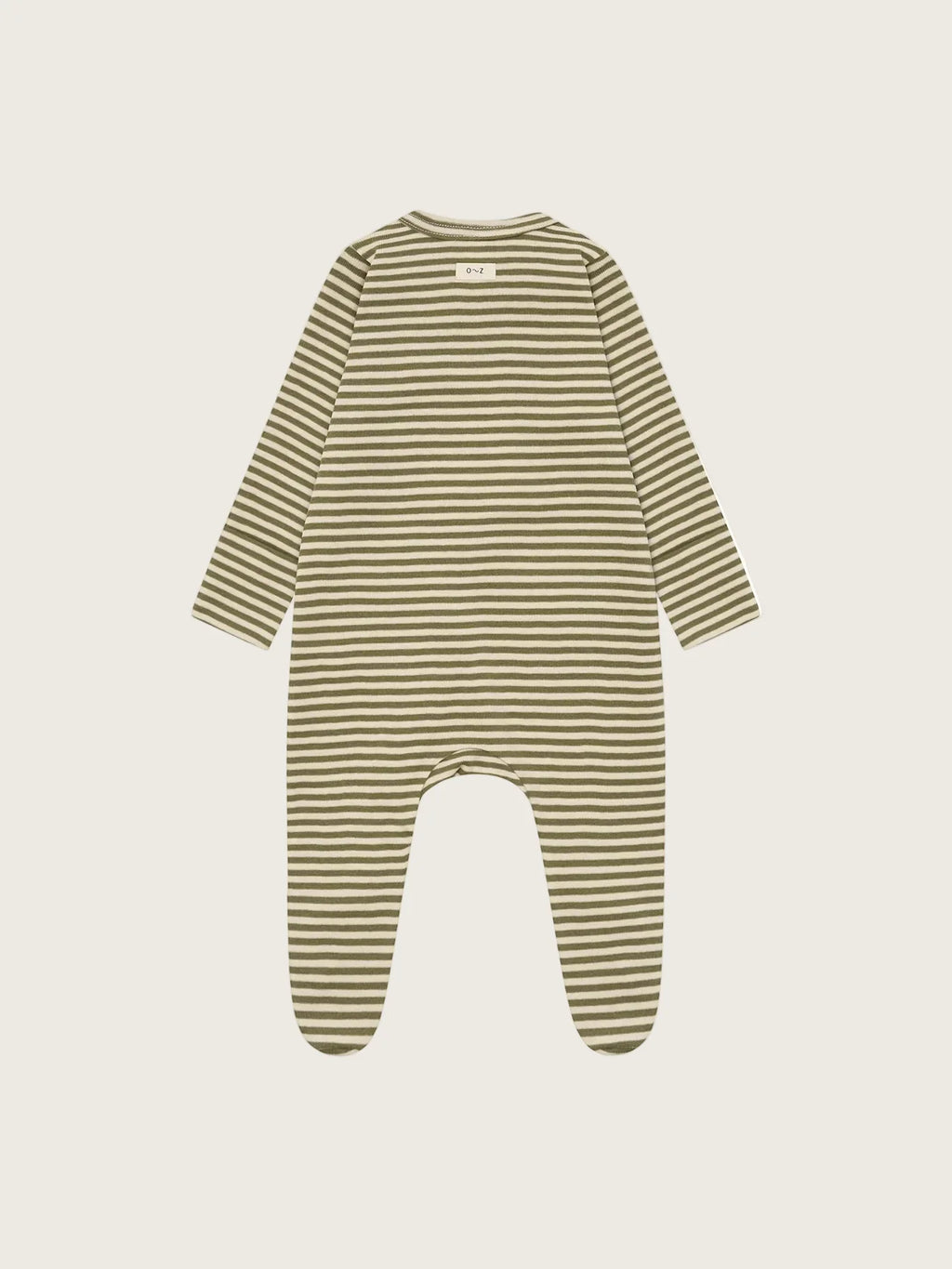 Organic Zoo - Fern Stripes Sleepsuit