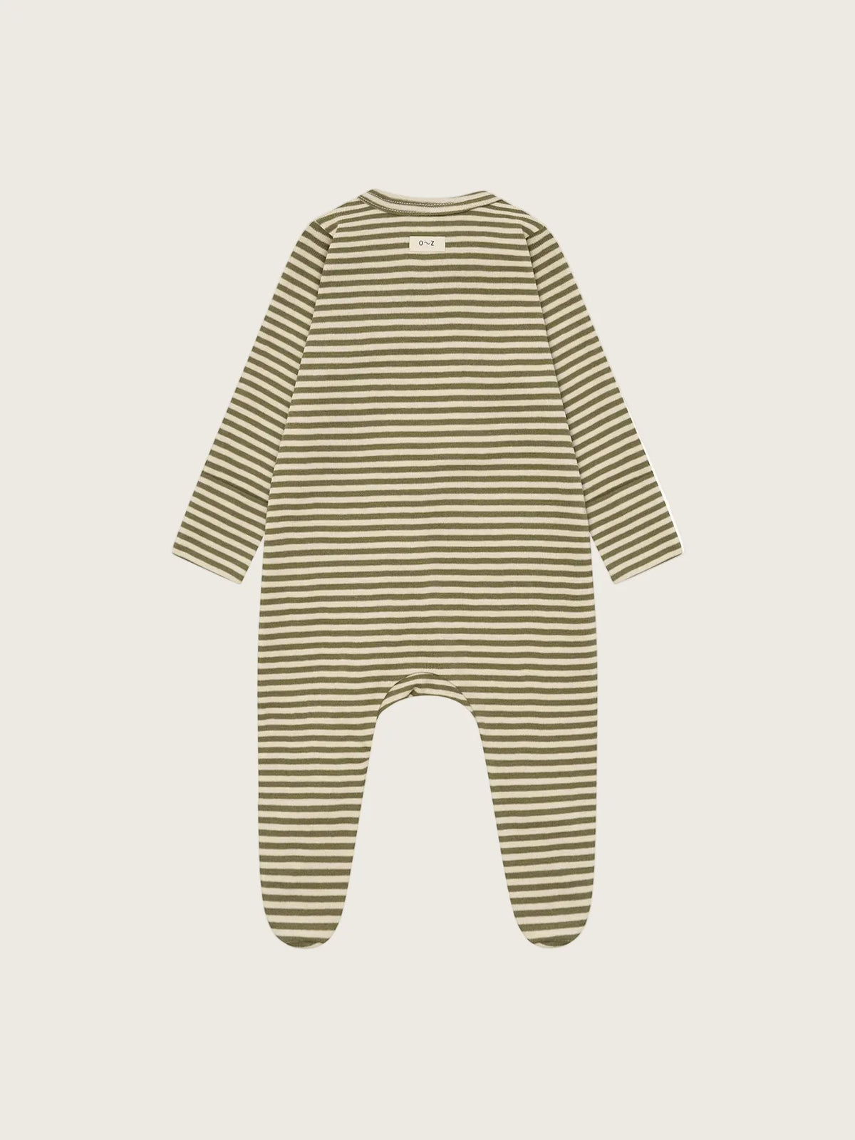 Organic Zoo - Fern Stripes Sleepsuit