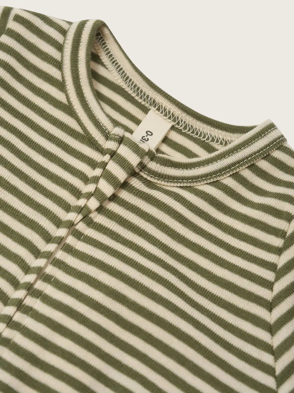 Organic Zoo - Fern Stripes Sleepsuit