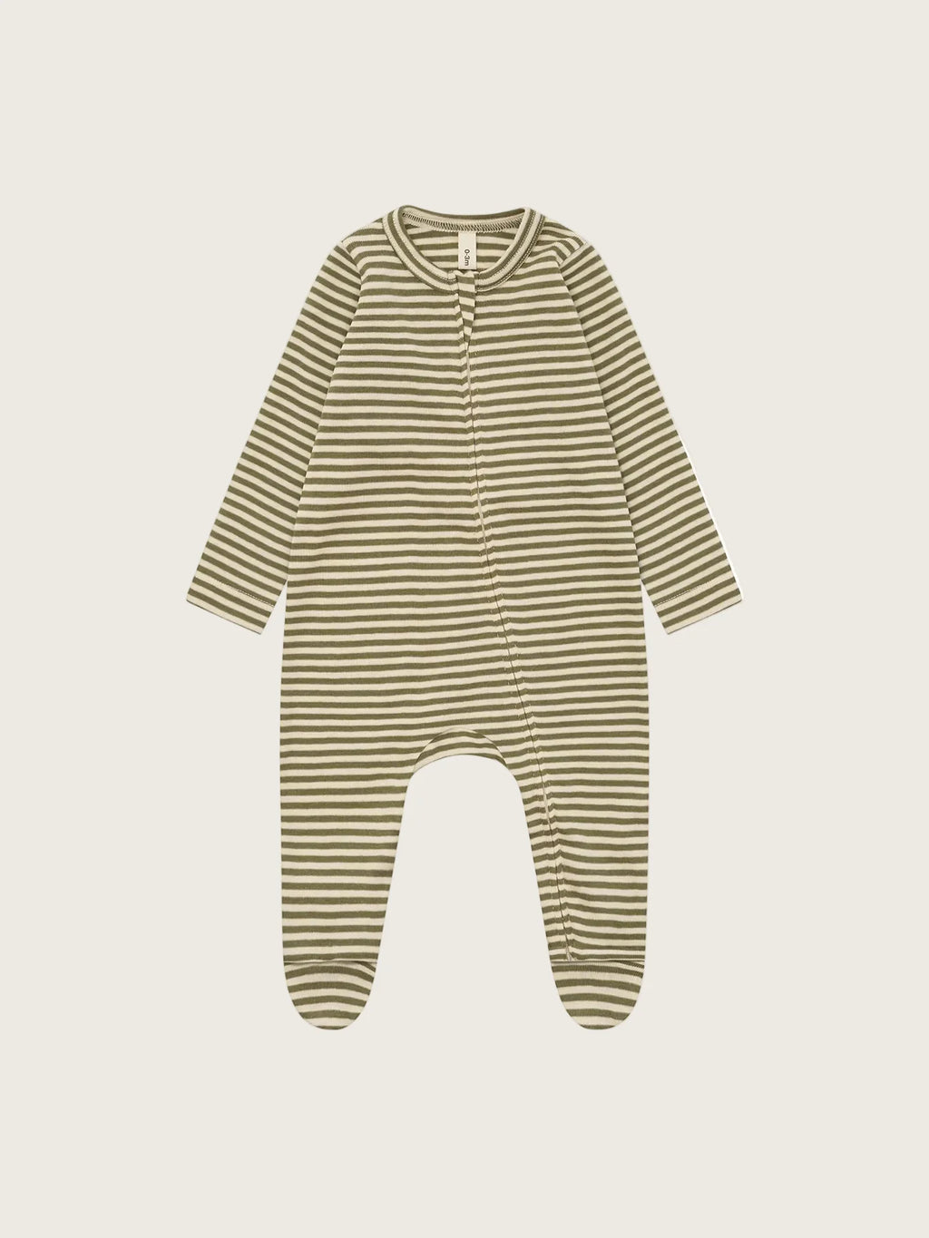 Organic Zoo - Fern Stripes Sleepsuit