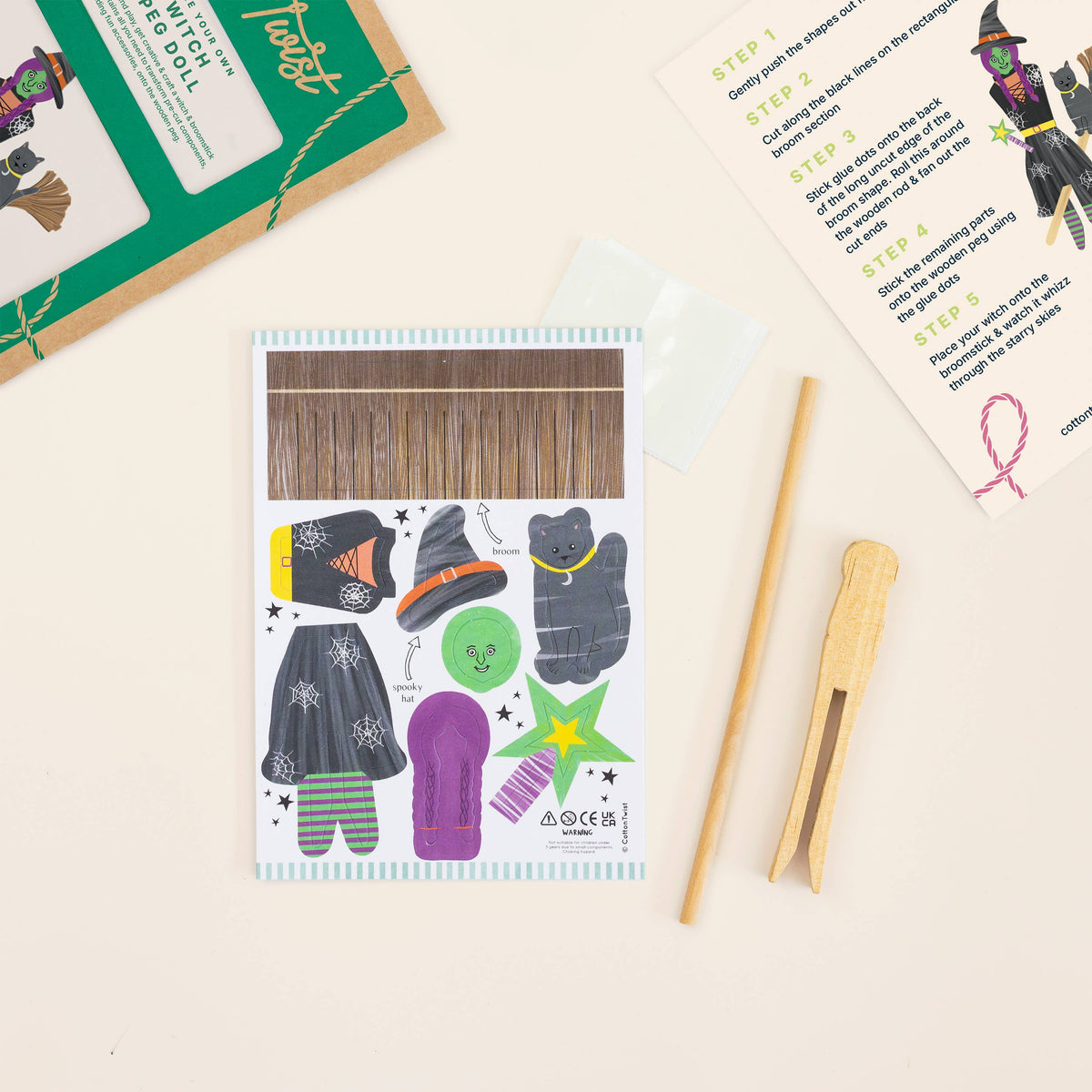 Make Your Own Witch Peg Doll