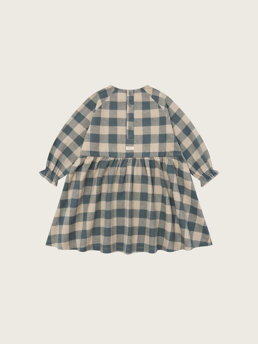 Organic Zoo - Fog Blue Gingham Field Dress