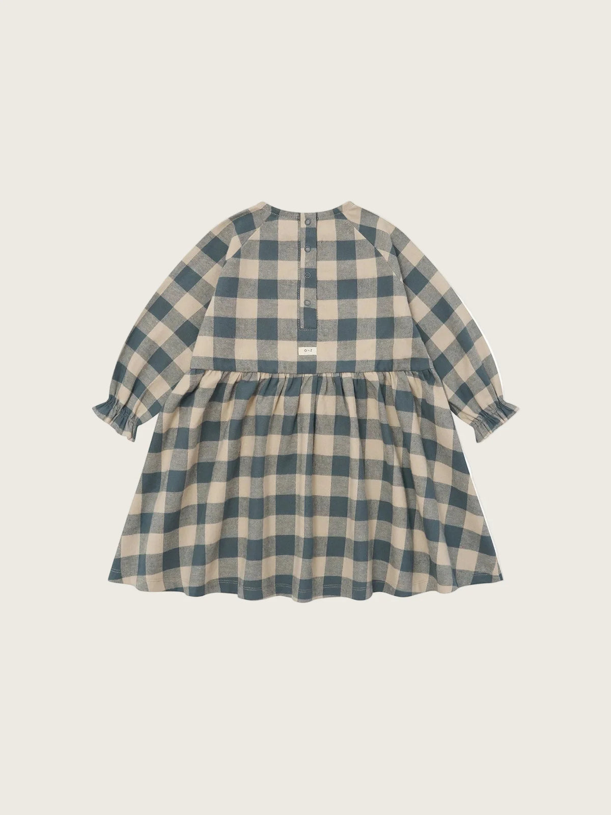 Organic Zoo - Fog Blue Gingham Field Dress