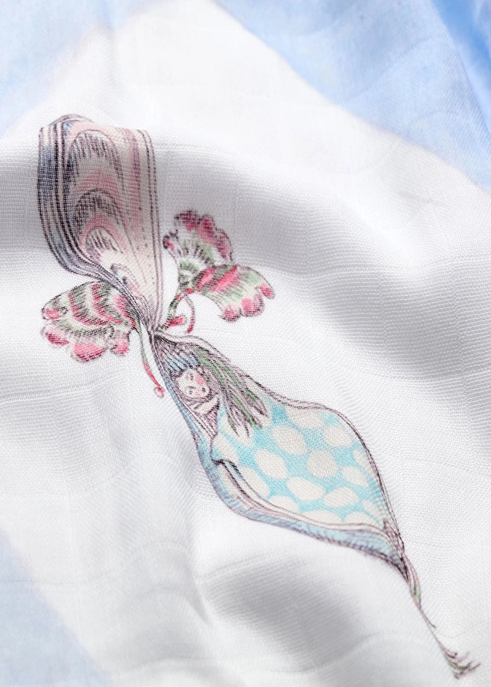 Harlequin De La Mer Muslin Swaddle