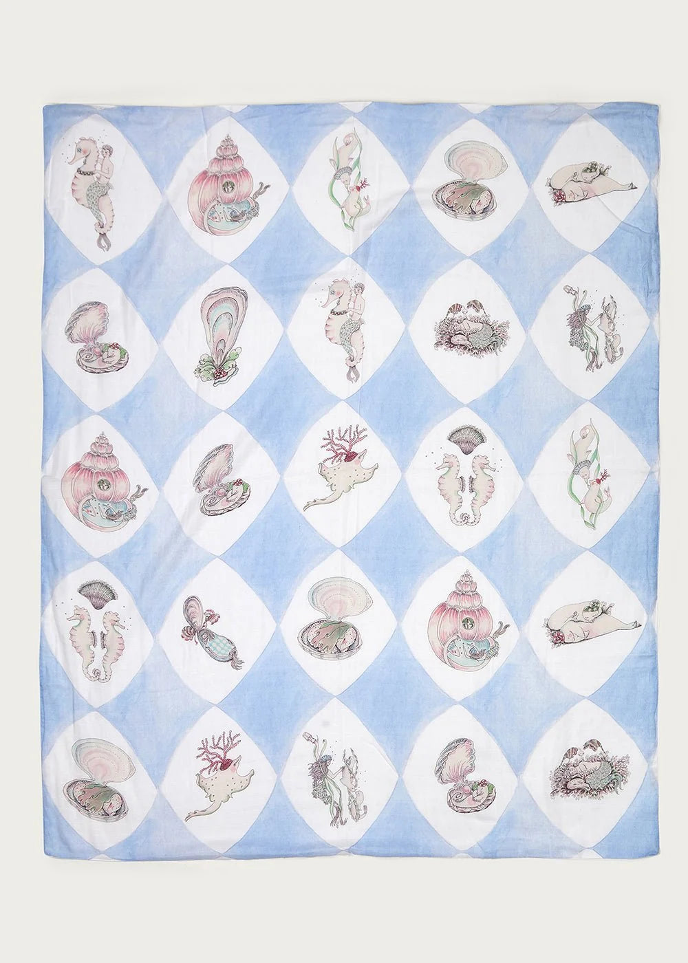 Harlequin De La Mer Muslin Swaddle