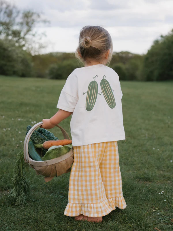Organic Zoo - Honeycomb Gingham Frill Culottes