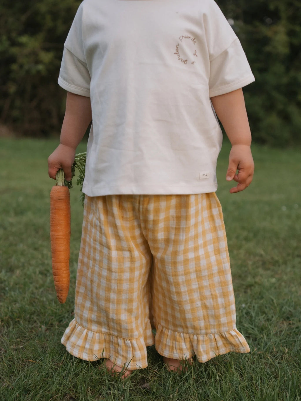 Organic Zoo - Honeycomb Gingham Frill Culottes