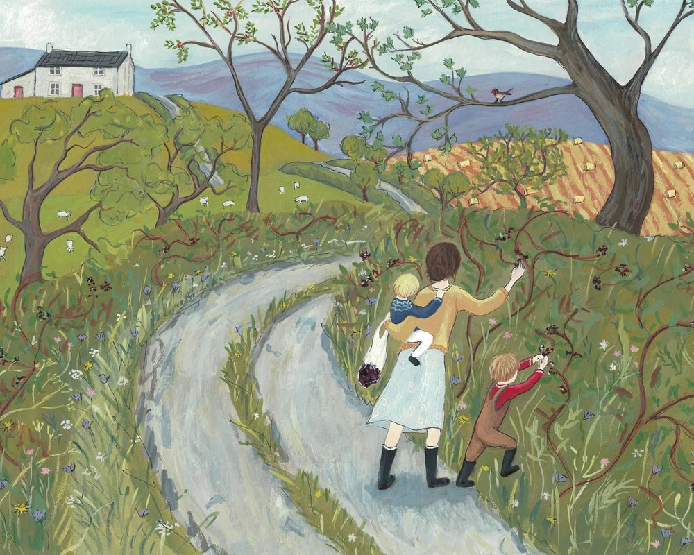 Anna Neima - 'Blackberry Picking' Greetings Card