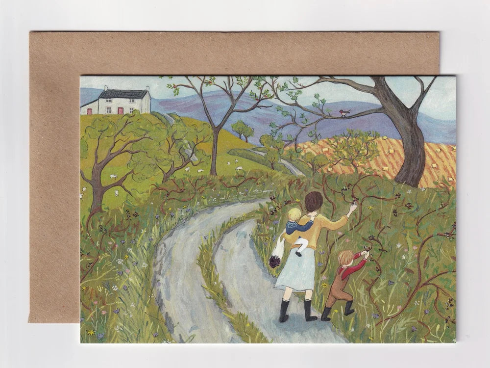 Anna Neima - 'Blackberry Picking' Greetings Card