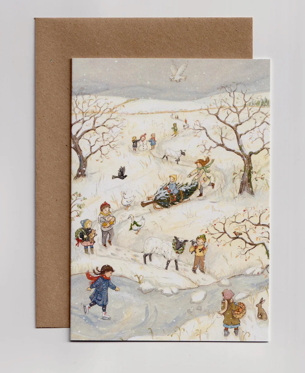 Anna Neima - 'Winter Parade' Greetings Card