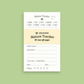 Nature Tracker Notepad
