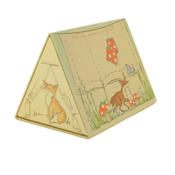 Daisy the Fox in a Tent Box