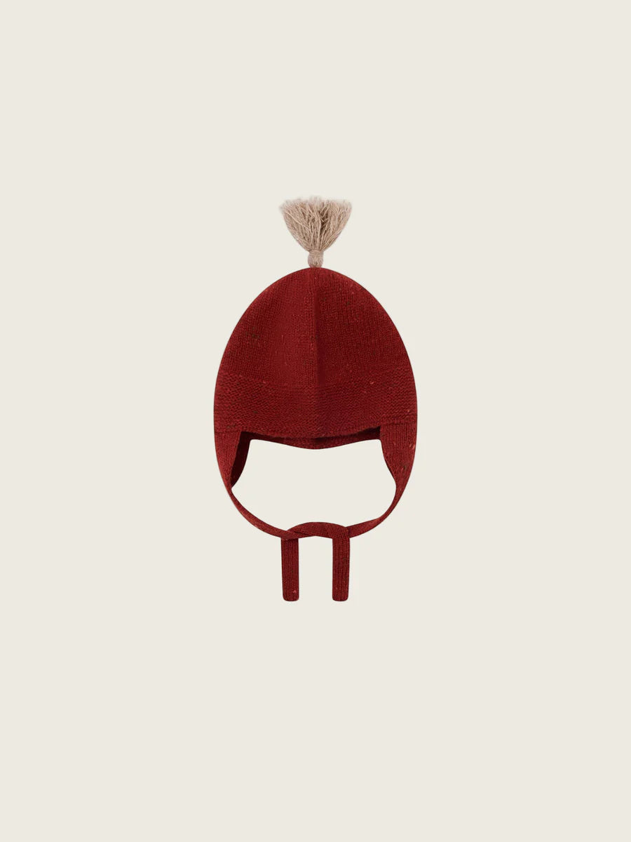 Organic Zoo - Paprika Contrast Tassel Hat