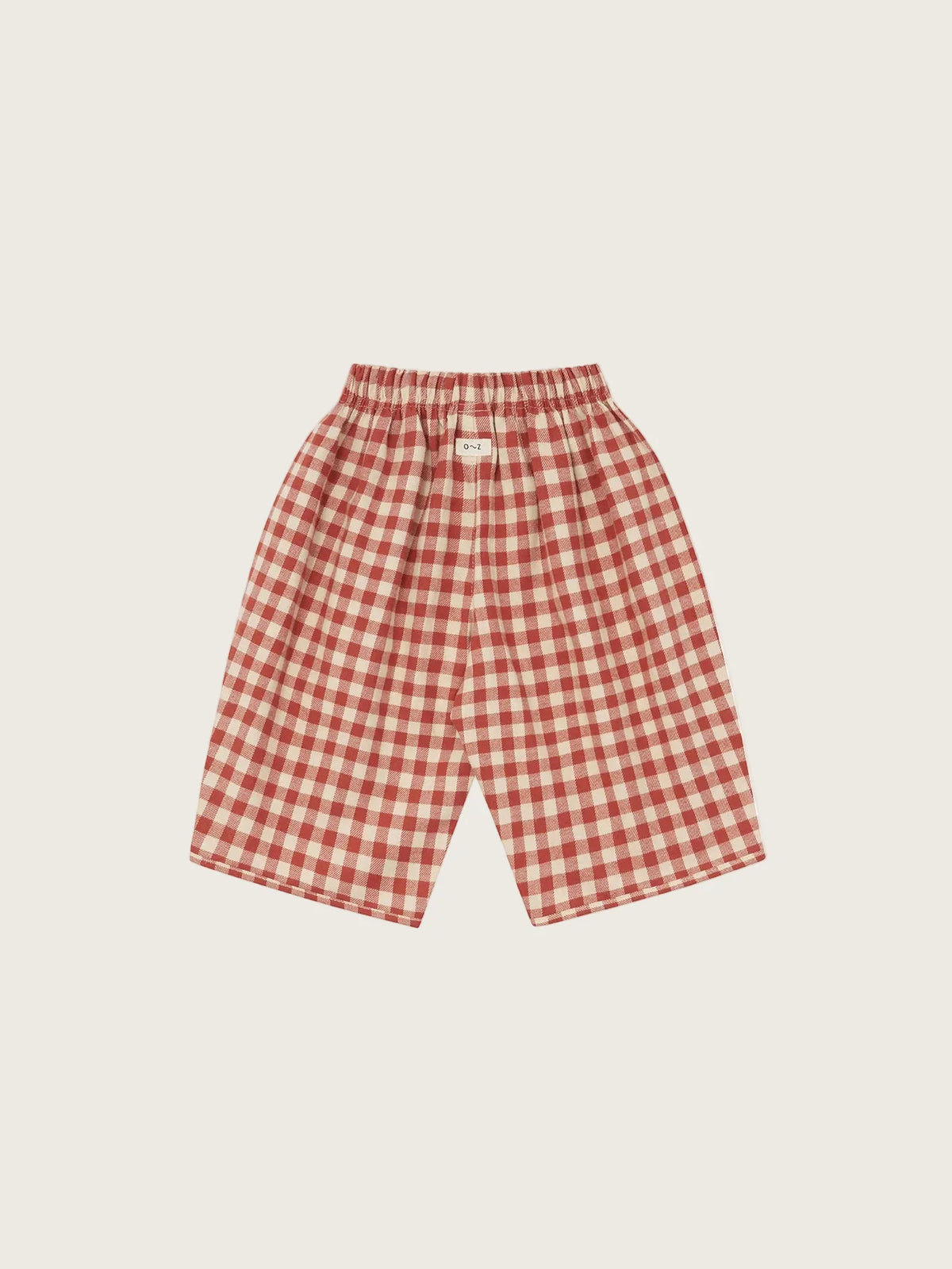 Organic Zoo - Paprika Gingham Barrel Pants