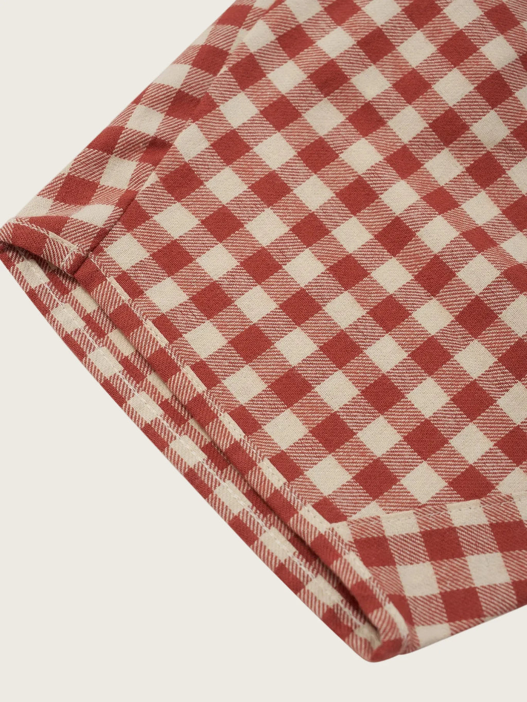 Organic Zoo - Paprika Gingham Barrel Pants