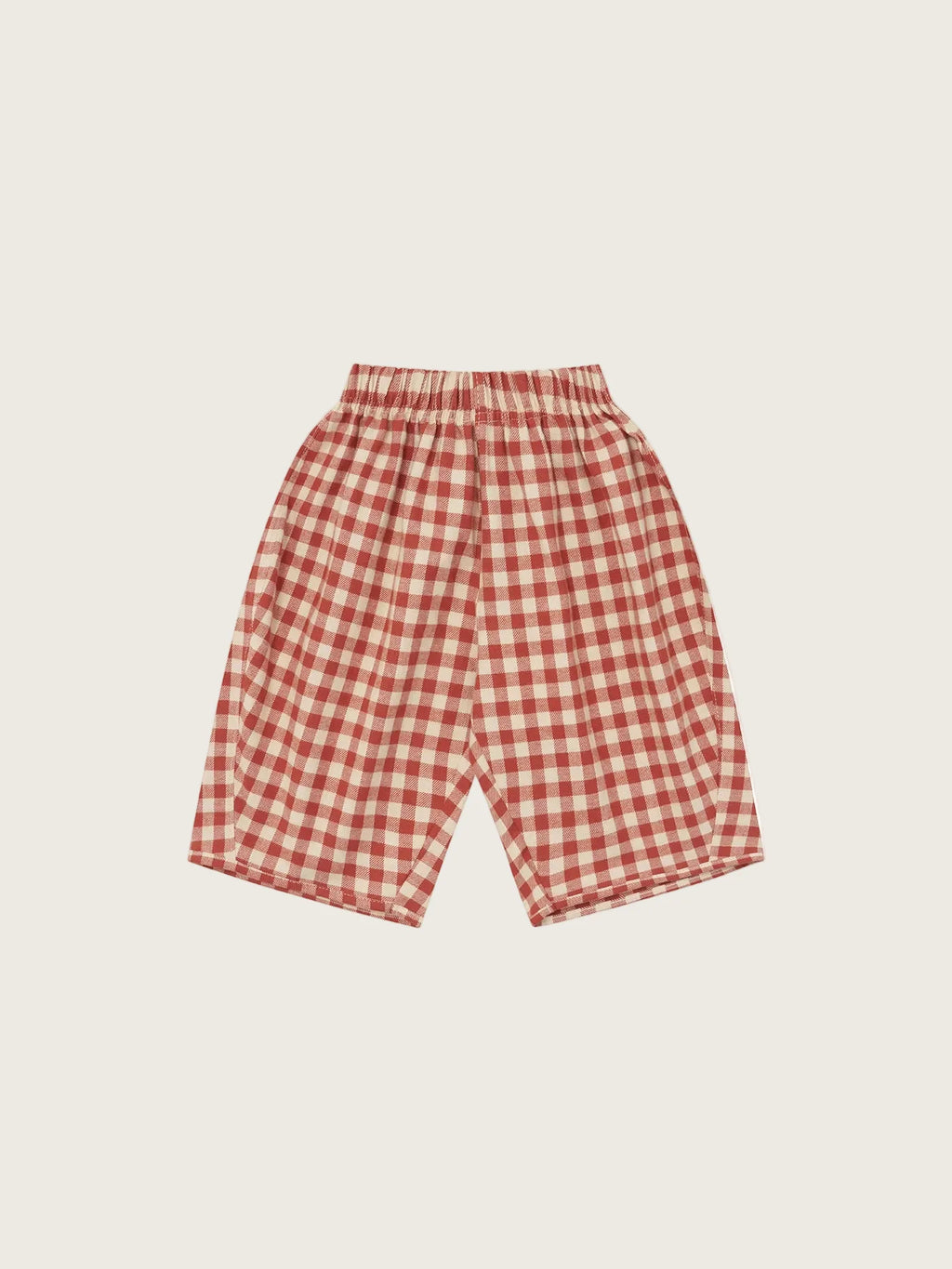 Organic Zoo - Paprika Gingham Barrel Pants
