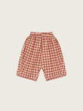 Organic Zoo - Paprika Gingham Barrel Pants