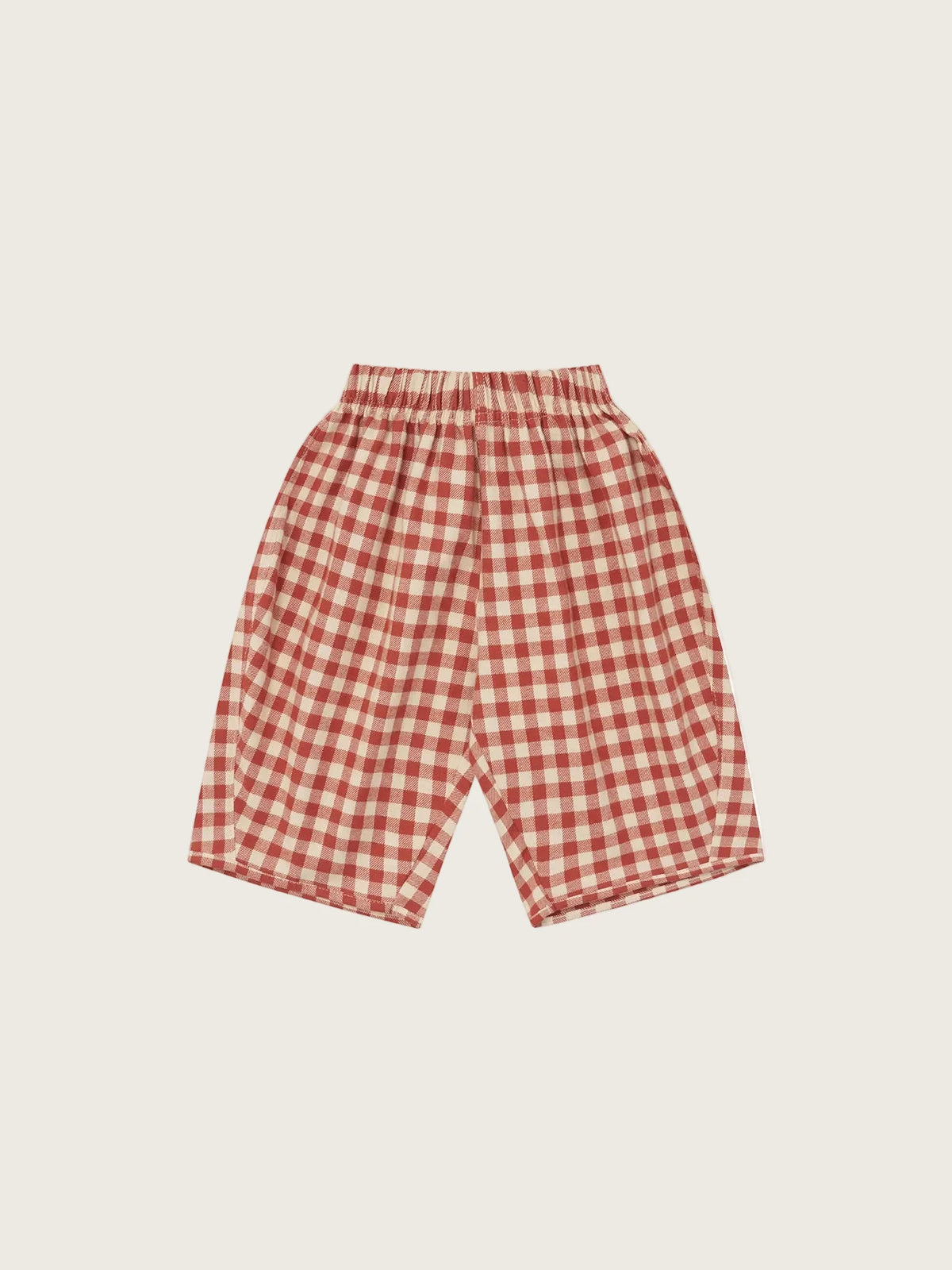 Organic Zoo - Paprika Gingham Barrel Pants