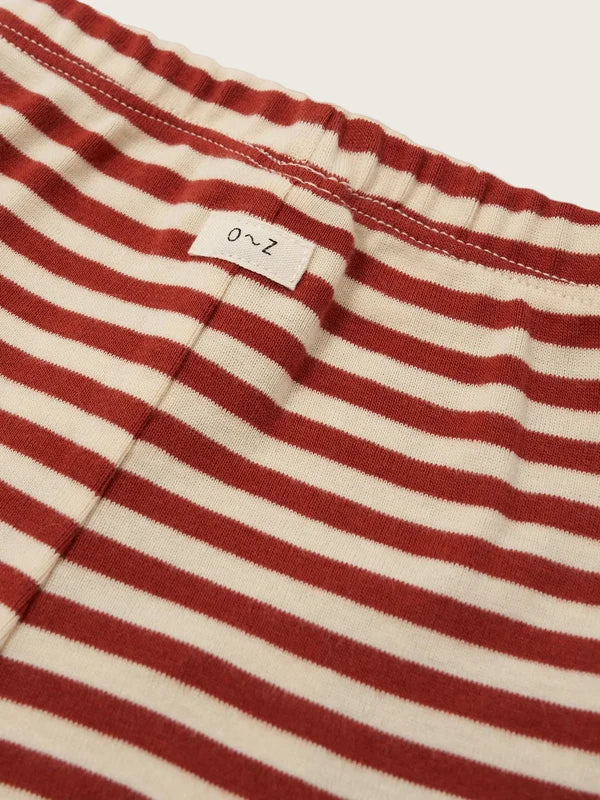 Organic Zoo - Paprika Stripes Cuffed Legging
