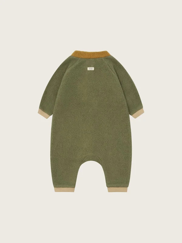 Organic Zoo - Pine Fleece High Neck Onesie