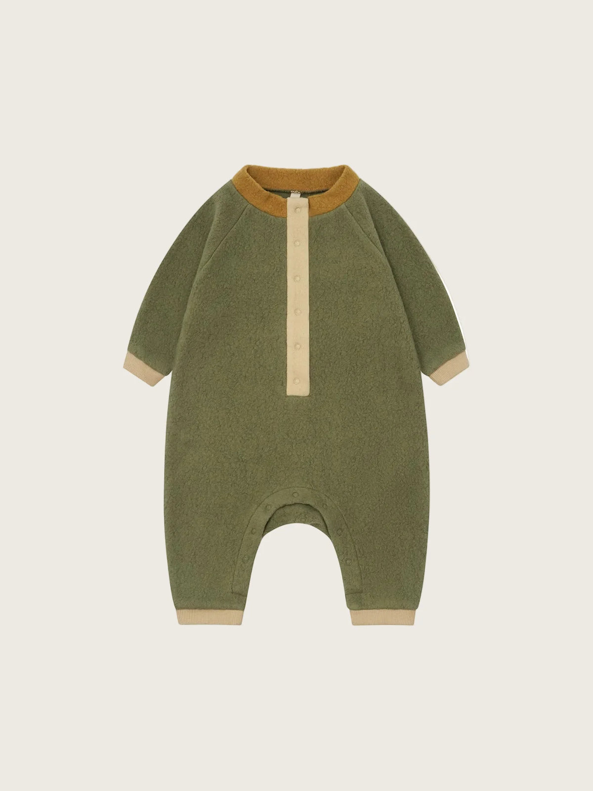 Organic Zoo - Pine Fleece High Neck Onesie