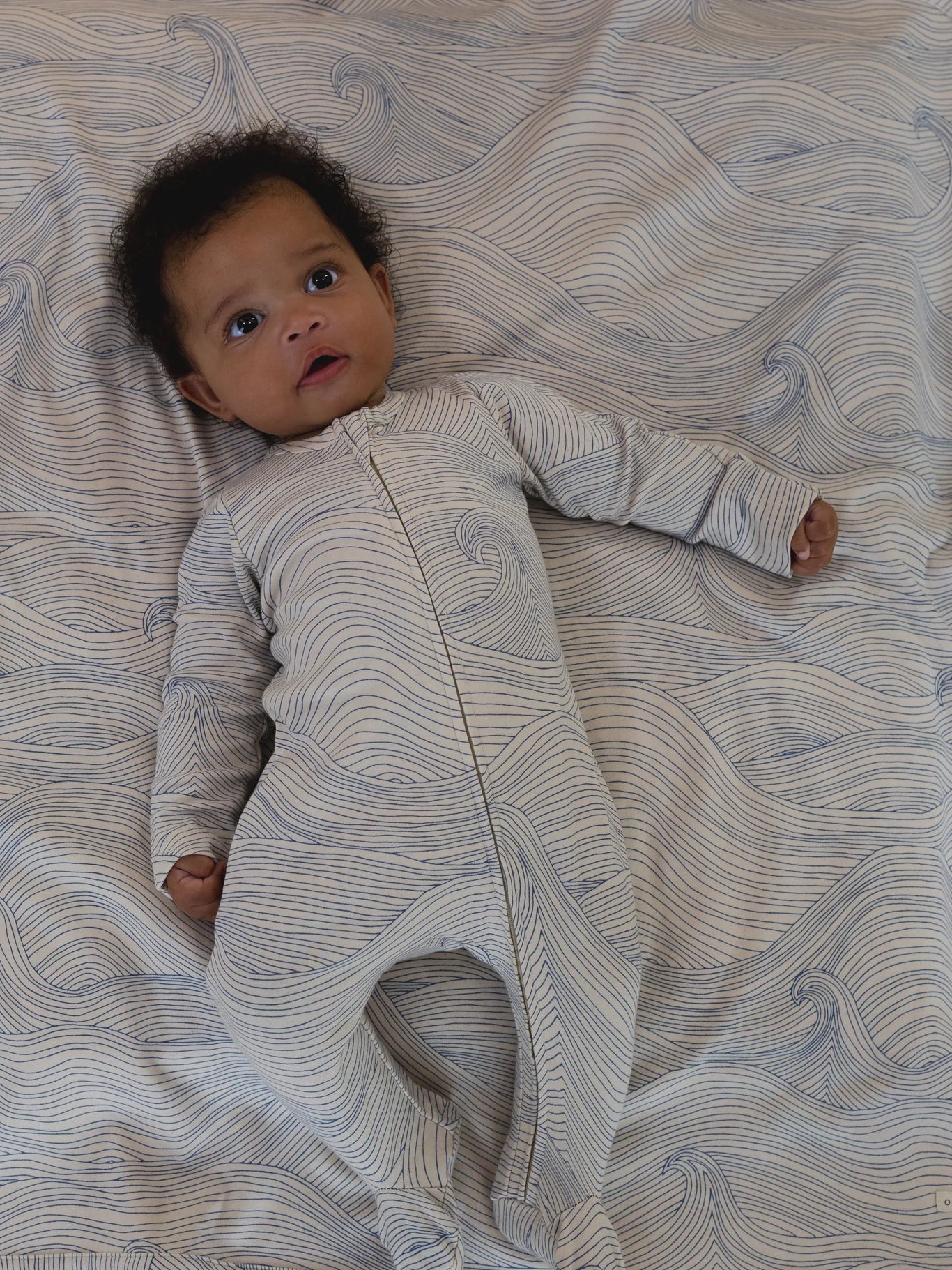 Organic Zoo - Seascape Zip Sleepsuit