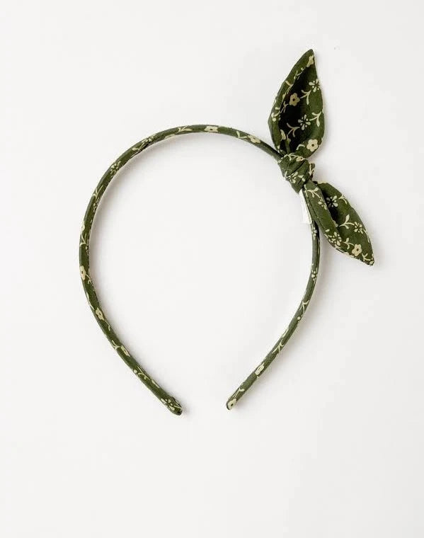 Hairband in Liberty Needlework Green
