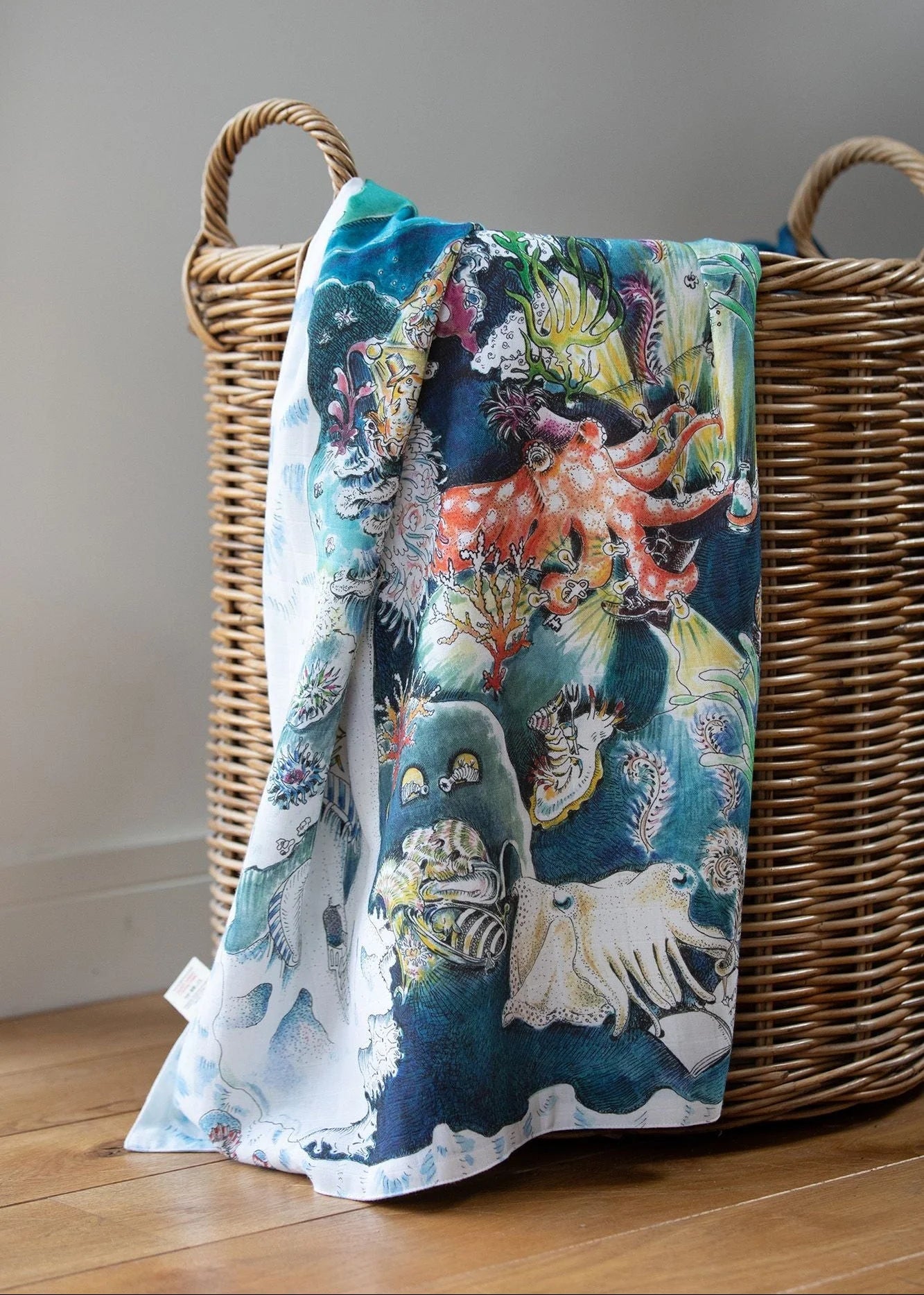 The Legends of the Sea Baby Muslin Swaddle